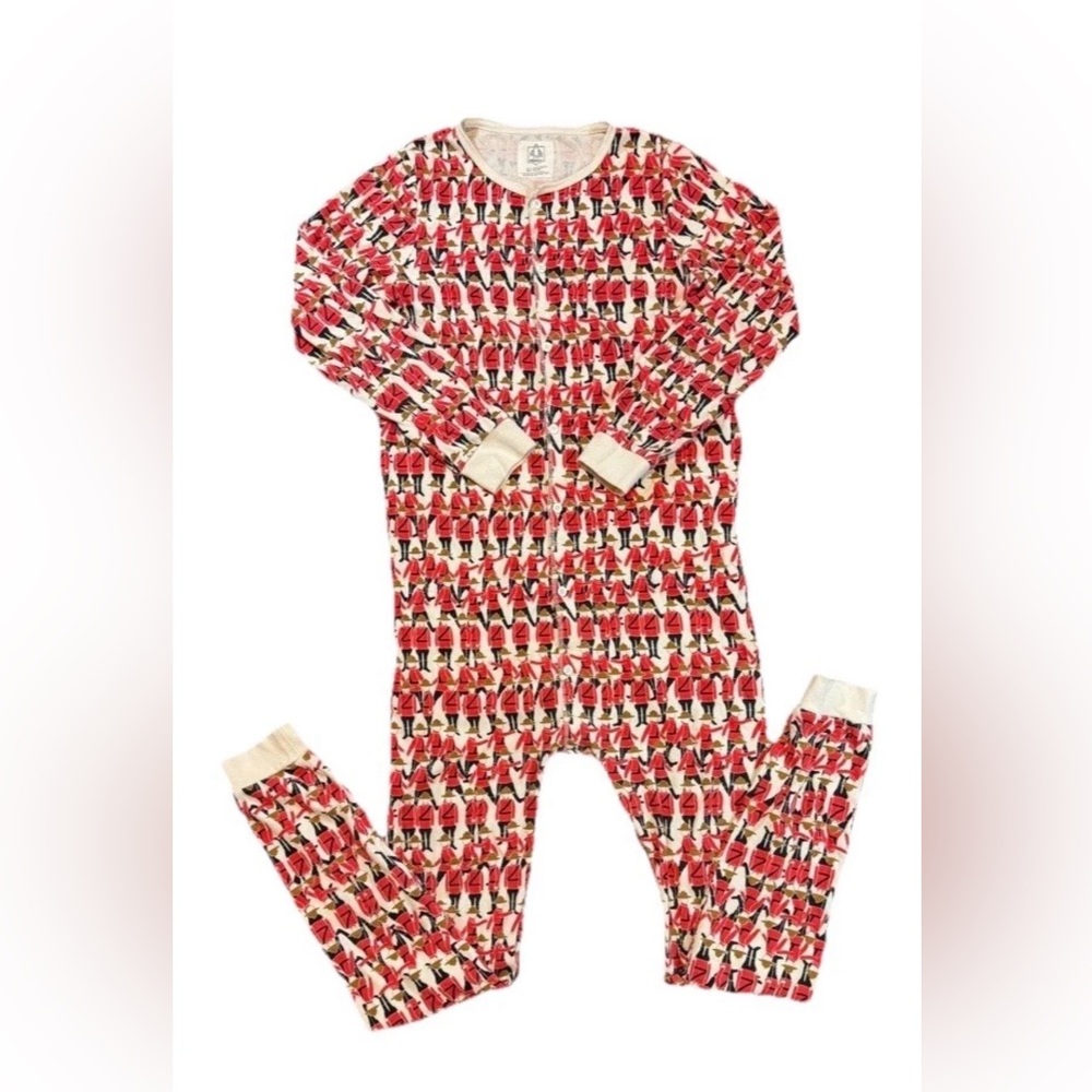Arborist One-Piece Sleepwear Red White Cotton Blend Mountie Adult Large Henley